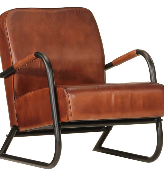 Sessel Braun Echtleder