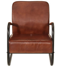 Sessel Braun Echtleder