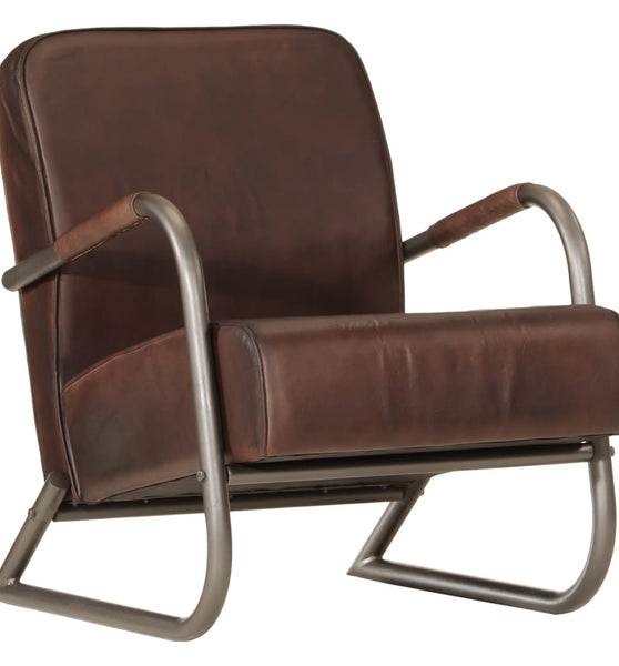Sessel Braun Echtleder