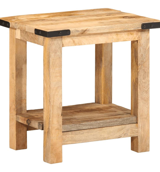 Beistelltisch 40x30x40 cm Raues Massivholz Mango