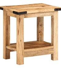 Beistelltisch 40x30x40 cm Raues Massivholz Mango