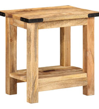 Beistelltisch 40x30x40 cm Raues Massivholz Mango