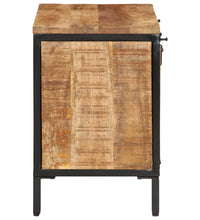 Schuhschrank 60x35x53 cm Raues Massivholz Mango