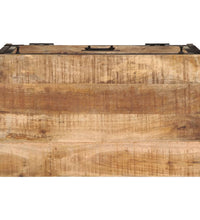 Schuhschrank 60x35x53 cm Raues Massivholz Mango