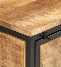 Schuhschrank 60x35x53 cm Raues Massivholz Mango