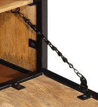 Schuhschrank 60x35x53 cm Raues Massivholz Mango