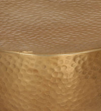 Couchtisch Aluminium Gehämmert Ø 50x30 cm Messing