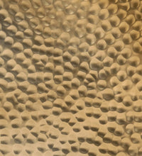 Couchtisch Aluminium Gehämmert Ø 50x30 cm Messing