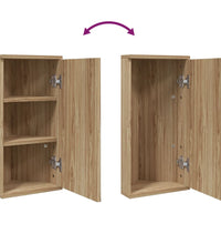 Eck-Spiegelschrank Eichen-Optik 30x24x60 cm