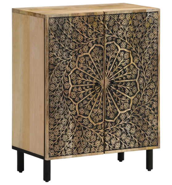 Beistellschrank 60x33x75 cm Massivholz Mango