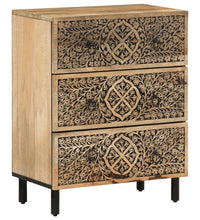 Beistellschrank 60x33x75 cm Massivholz Mango
