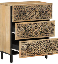 Beistellschrank 60x33x75 cm Massivholz Mango