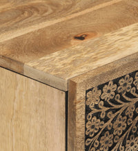 Beistellschrank 60x33x75 cm Massivholz Mango
