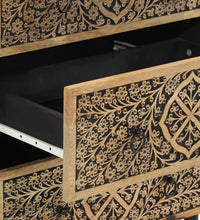 Beistellschrank 60x33x75 cm Massivholz Mango