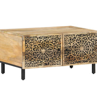 Couchtisch 80x50x40 cm Massivholz Mango