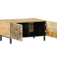 Couchtisch 80x50x40 cm Massivholz Mango