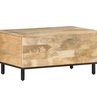 Couchtisch 80x50x40 cm Massivholz Mango