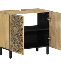 Waschbeckenunterschrank 62x33x58 cm Massivholz Mango