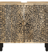 Waschbeckenunterschrank 62x33x58 cm Massivholz Mango