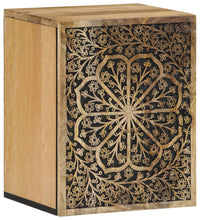 Bad-Wandschrank 38x33x48 cm Massivholz Mango