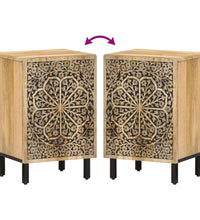Badschrank 38x33x58 cm Massivholz Mango