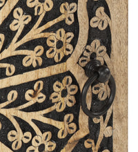 Badschrank 38x33x58 cm Massivholz Mango