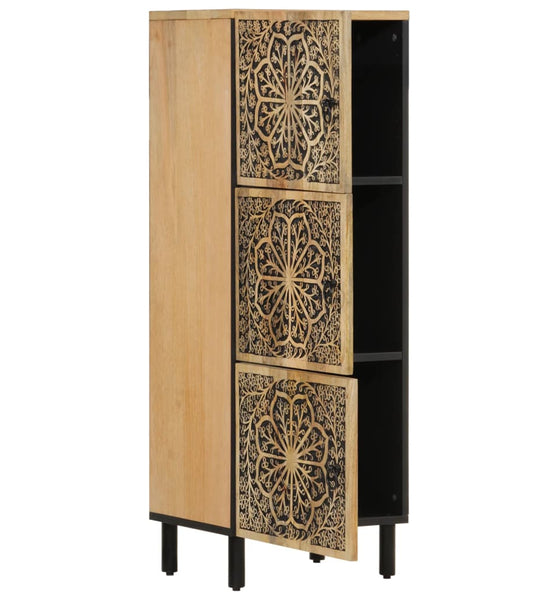 Beistellschrank 40x33x110 cm Massivholz Mango