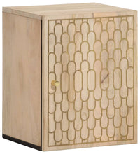 Bad-Wandschrank 38x33x48 cm Massivholz Mango