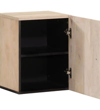 Bad-Wandschrank 38x33x48 cm Massivholz Mango