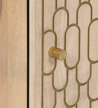 Badschrank 38x33x160 cm Massivholz Mango
