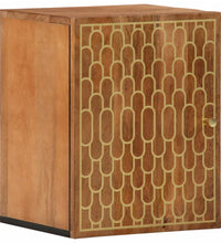 Bad-Wandschrank 38x33x48 cm Massivholz Mango