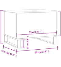 Couchtisch Sonoma-Eiche 60x44,5x45 cm Holzwerkstoff