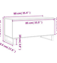 Couchtisch Sonoma-Eiche 90x44,5x45 cm Holzwerkstoff