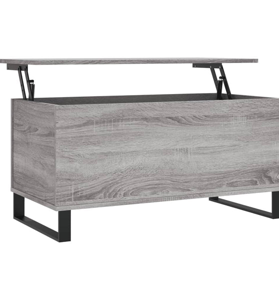 Couchtisch Grau Sonoma 90x44,5x45 cm Holzwerkstoff