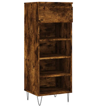 Schuhschrank Räuchereiche 40x36x105 cm Holzwerkstoff