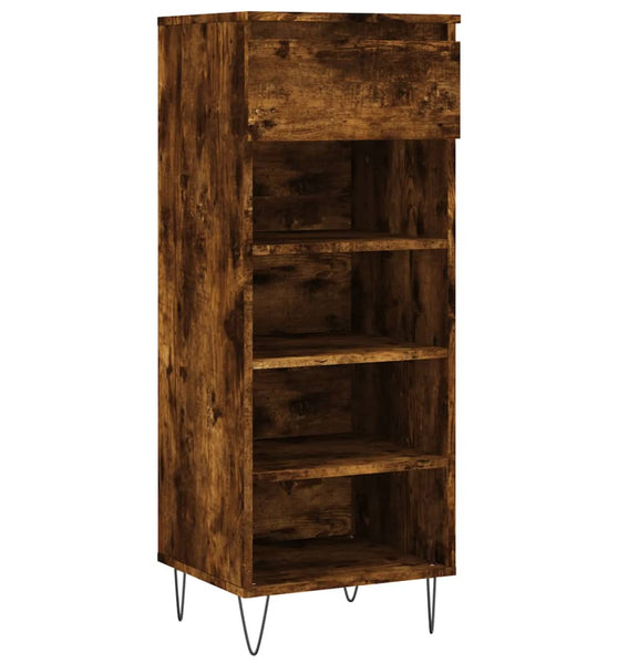 Schuhschrank Räuchereiche 40x36x105 cm Holzwerkstoff