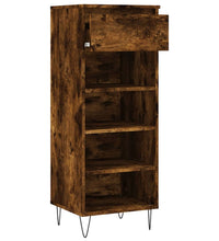 Schuhschrank Räuchereiche 40x36x105 cm Holzwerkstoff