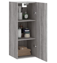 Wandschrank Grau Sonoma 34,5x34x90 cm Holzwerkstoff