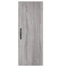 Wandschrank Grau Sonoma 34,5x34x90 cm Holzwerkstoff