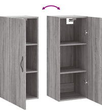 Wandschrank Grau Sonoma 34,5x34x90 cm Holzwerkstoff