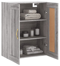 Wandschrank Grau Sonoma 69,5x34x90 cm Holzwerkstoff