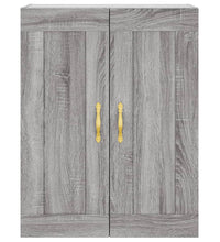 Wandschrank Grau Sonoma 69,5x34x90 cm Holzwerkstoff