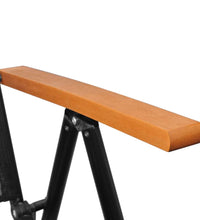 7-tlg. Garten-Essgruppe Schwarz Aluminium