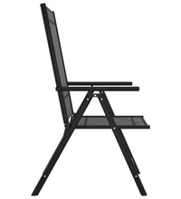 7-tlg. Garten-Essgruppe Schwarz Aluminium