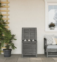 Gartentruhe Anthrazit 50x49x56,5 cm Massivholz Tanne