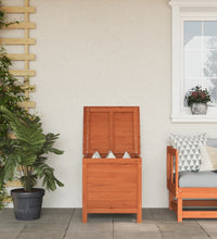 Gartentruhe Braun 50x49x56,5 cm Massivholz Tanne