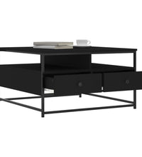 Couchtisch Schwarz 80x80x45 cm Holzwerkstoff