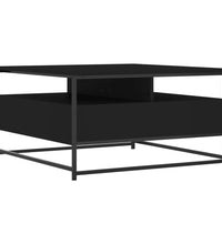 Couchtisch Schwarz 80x80x45 cm Holzwerkstoff