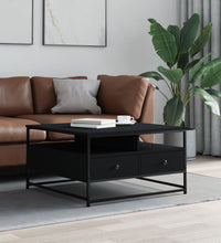 Couchtisch Schwarz 80x80x45 cm Holzwerkstoff