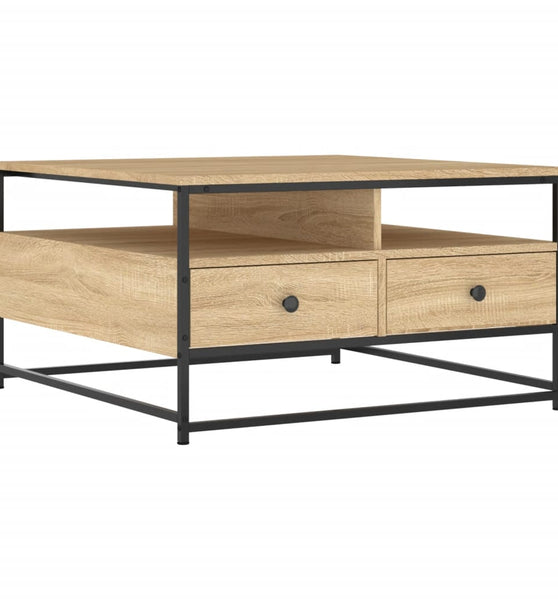 Couchtisch Sonoma-Eiche 80x80x45 cm Holzwerkstoff